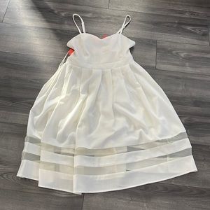 Jealous tomato white and neon orange dress